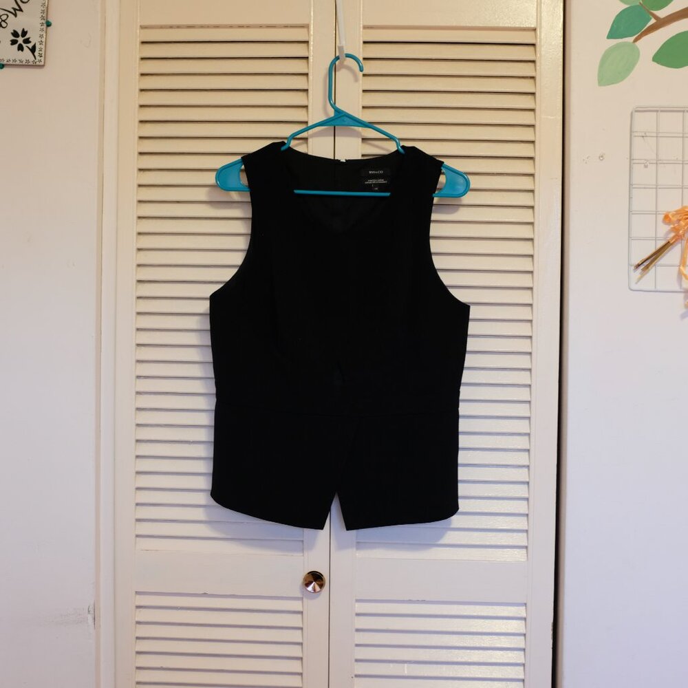 RW&CO - BLACK PEPLUM TOP
